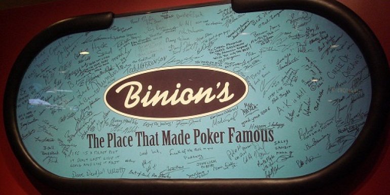 Binions table